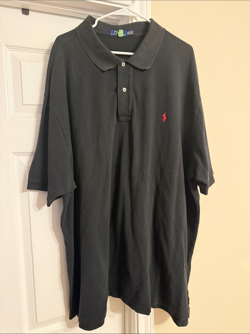 Polo by Ralph Lauren Black Polo Shirt with Red Logo